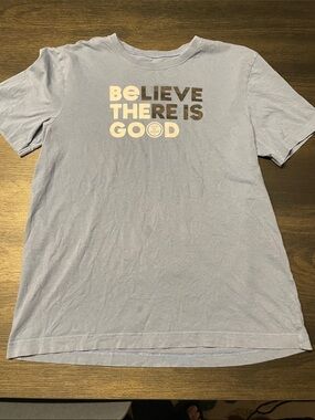 Life Is Good Light Blue 'BeLieve There Is Good' Short Sleeve Tee